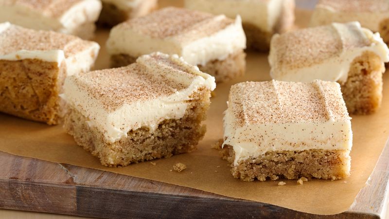 Barres de biscuits à la cannelle moelleux aux 4 ingrédients