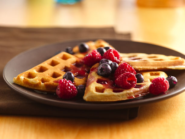 how to make waffles with pancake mix without waffle iron