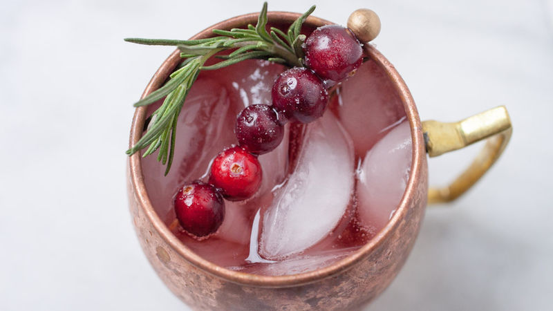 Christmas Moscow Mule Cocktail