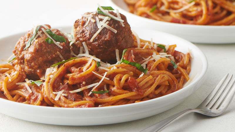 instant pot spaghetti with meatballs