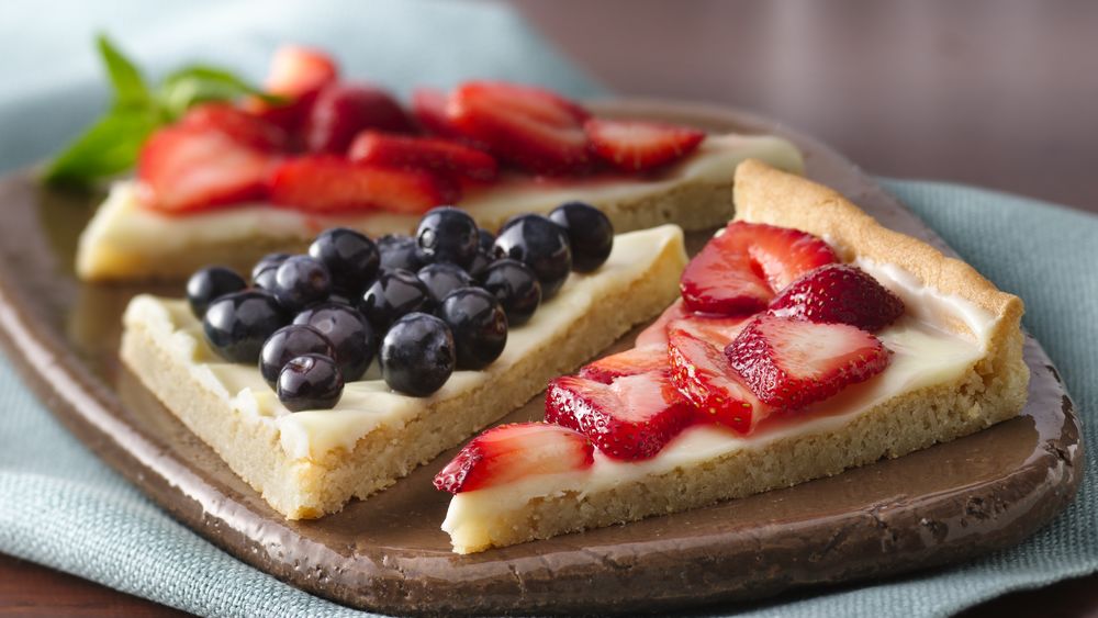 Berries and Cream Dessert Triangles recipe from