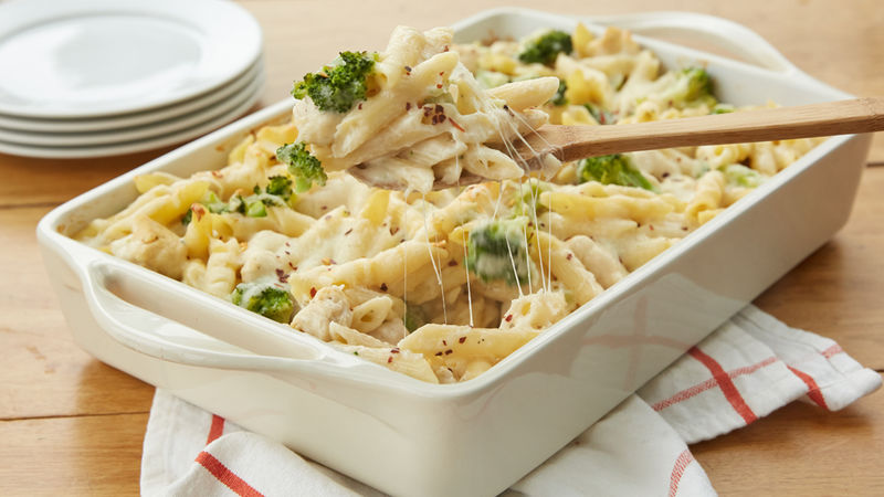 Chicken Alfredo Baked Penne