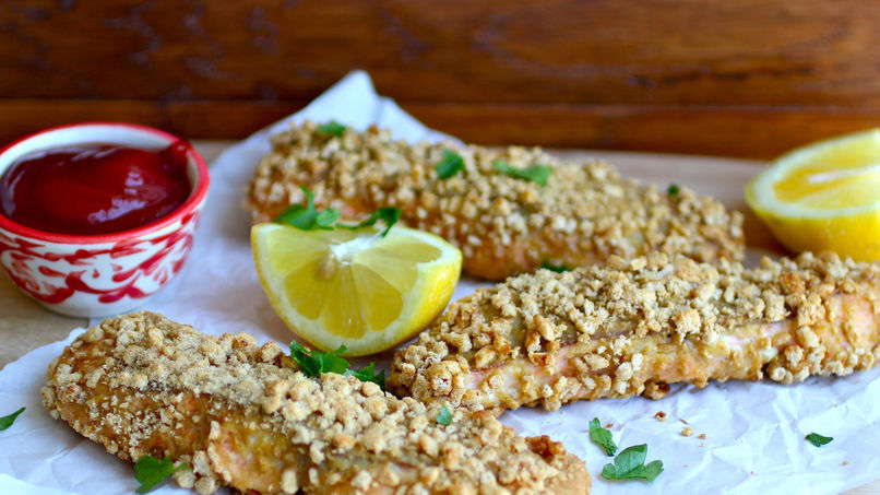 Honey Nut Cheerios™-Encrusted Fish Sticks