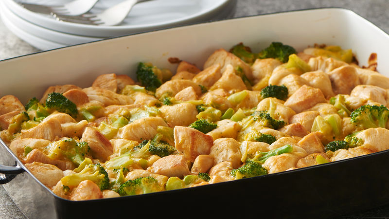 3 Ingredient Chicken And Broccoli Bubble Up Bake Recipe Pillsbury Com