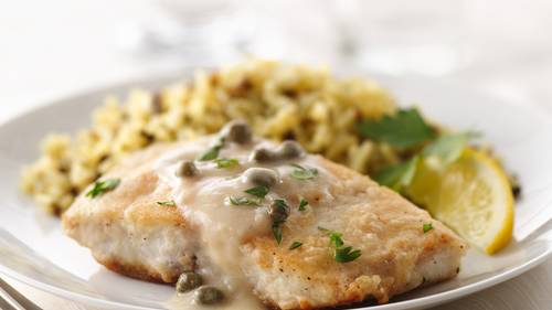 Cobia with Lemon Caper Sauce-image