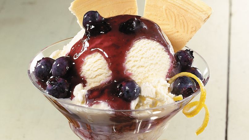 Sundaes de Limón, Jengibre y Moras