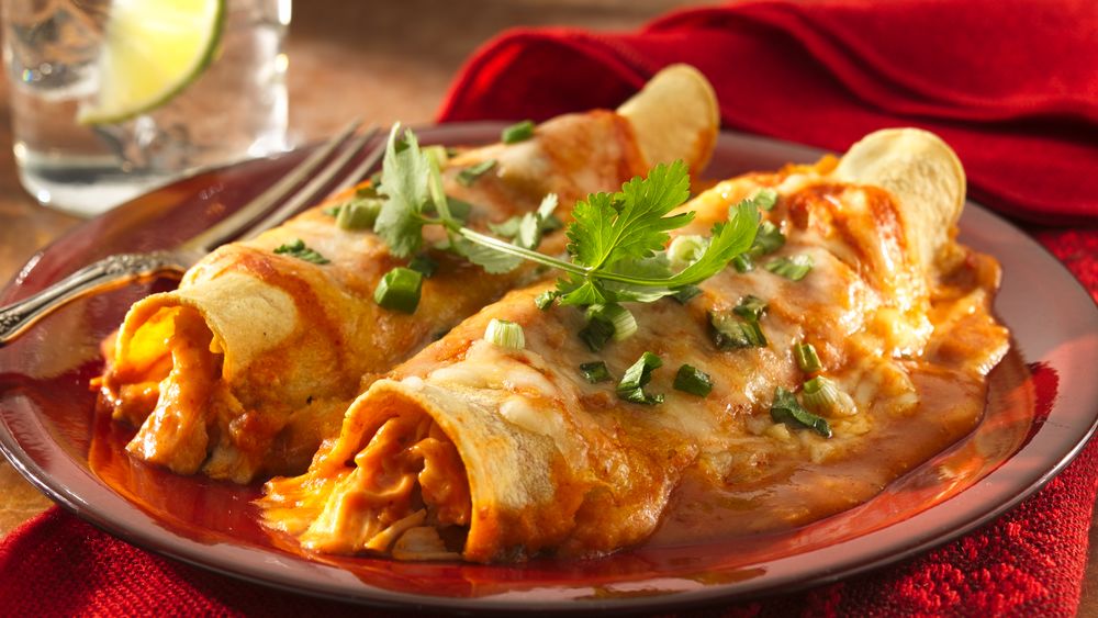 Cheesy Chicken Enchiladas recipe from