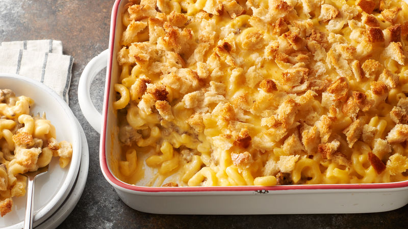 cheese hamburger macaroni bake