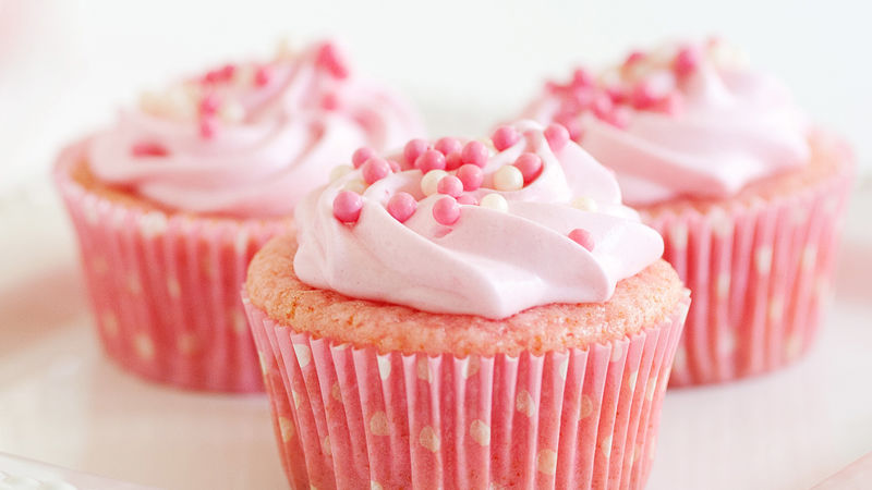 pretty pink cupcake