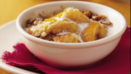 Praline Peach Cobbler-image