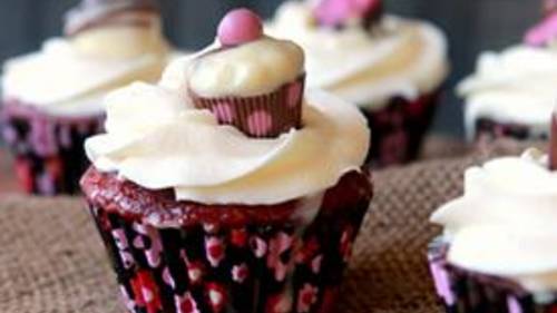 Tres Leches Red Velvet Cupcakes-image