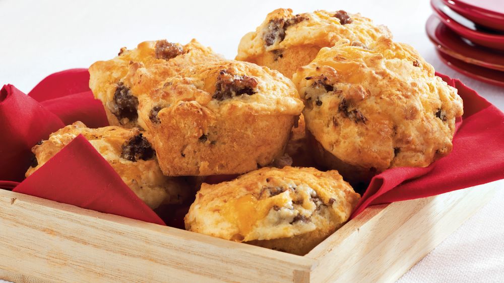 Cheesy Sausage Muffins recipe from Pillsbury.com
