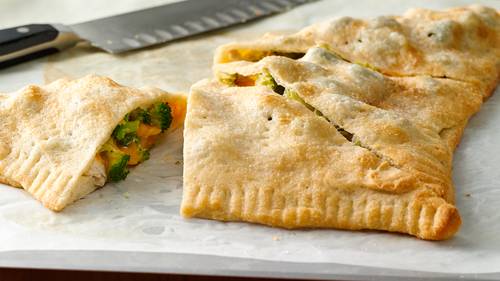 Family-Style Chicken Broccoli Cheddar Calzones-image