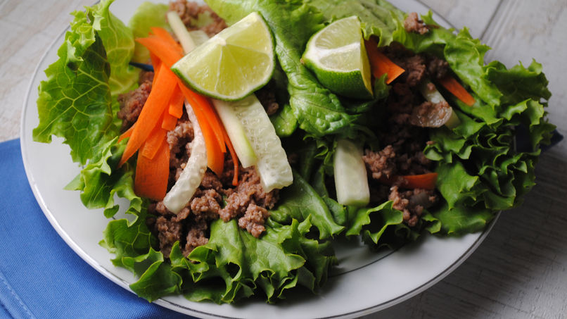 Guajillo Asian Beef Lettuce Wraps