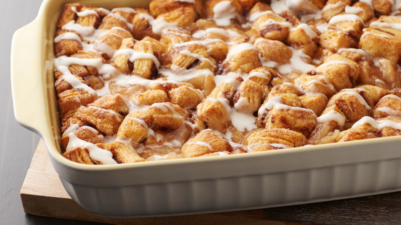 Make Ahead Apple Pie Cinnamon Roll Breakfast Bake Recipe Pillsbury Com