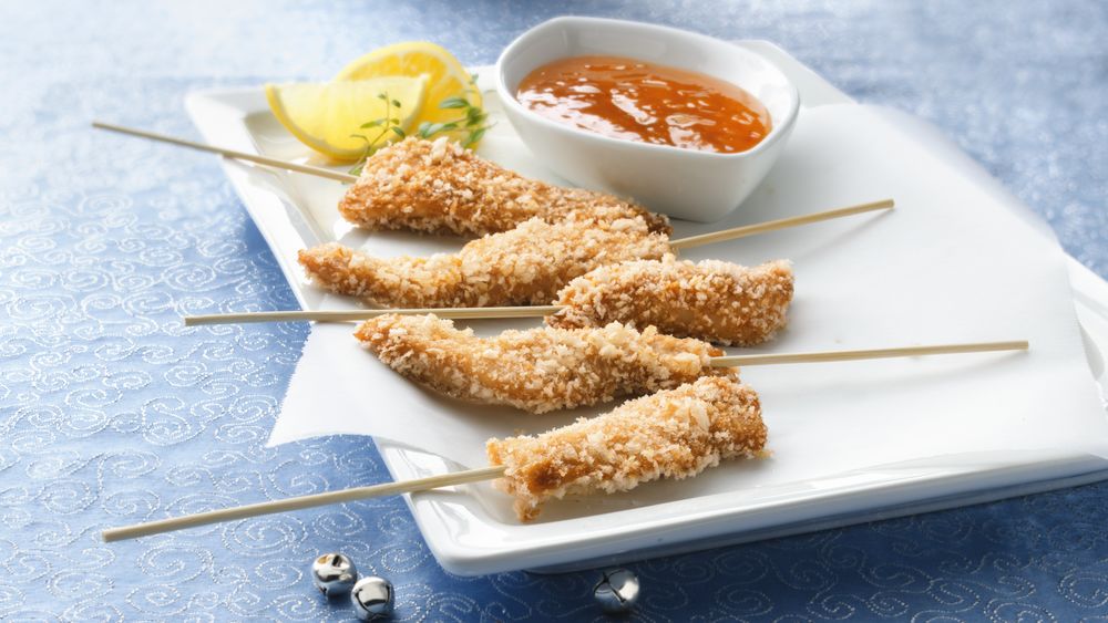 Asian Chicken Tenders with Zesty Lemon Sauce recipe from Pillsbury.com