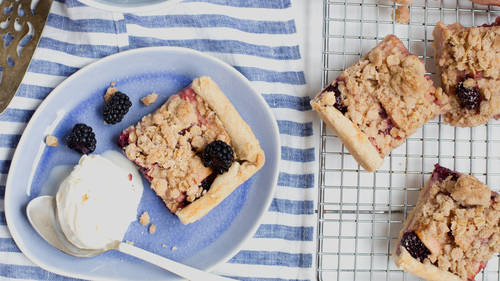 Blackberry-Apple Crumb Slab Pie image