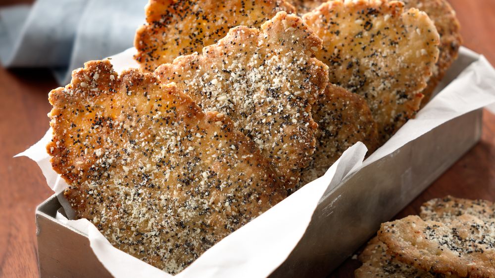 Herbs and Seeds Parmesan Crackers recipe from