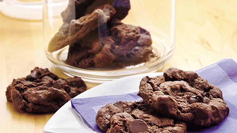 Galletas de chips de doble chocolate