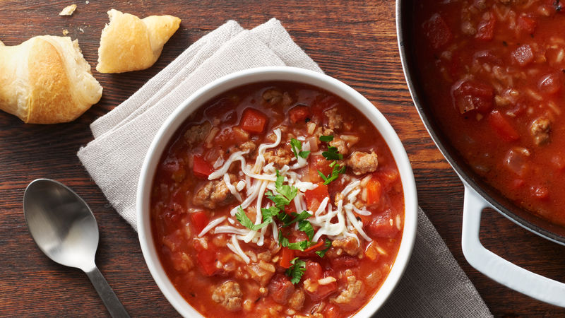 Lightened-Up Stuffed Pepper Soup