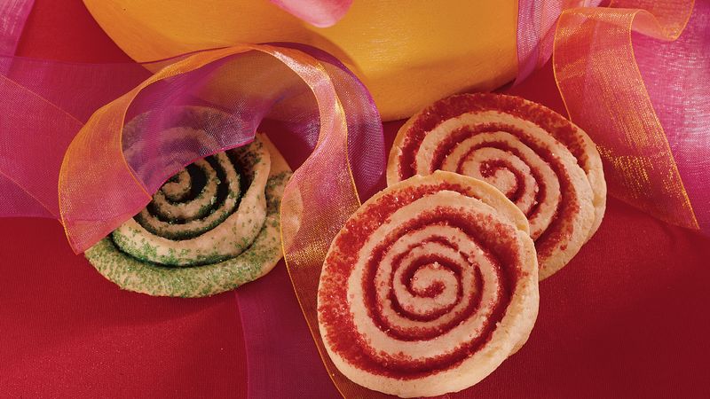 Red and Green Holiday Pinwheels
