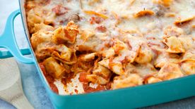 Cheesy Baked Tortellini Recipe Pillsbury Com