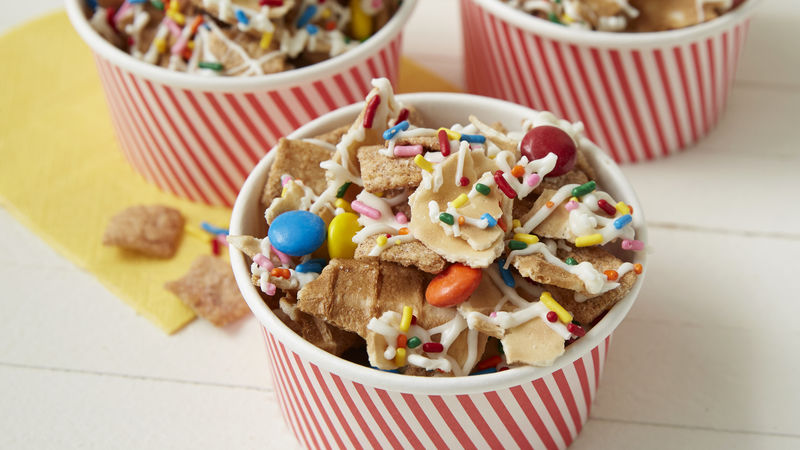 Cinnamon Toast Crunch Waffle Cone Snack Mix Recipe Bettycrocker Com