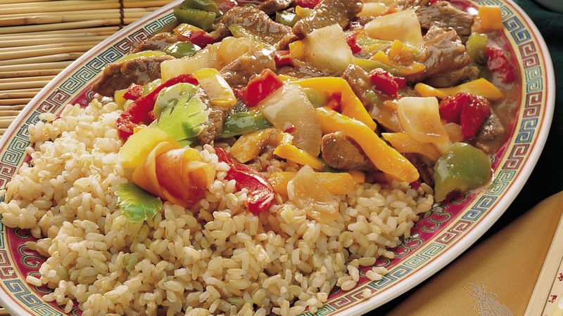 Canton Beef with Bell Peppers 