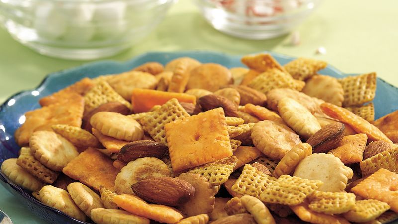 Slow-Cooker Smoky Snack Mix