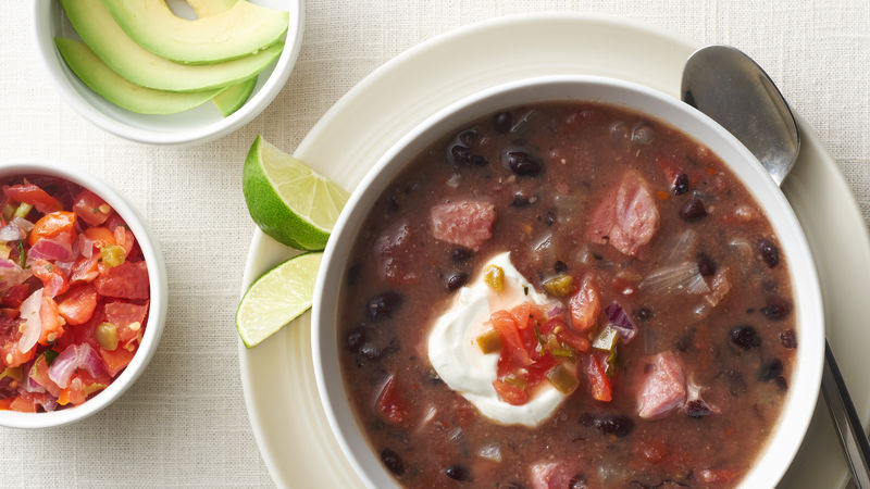 Slow Cooker Cuban Black Bean Soup Recipe Bettycrocker Com