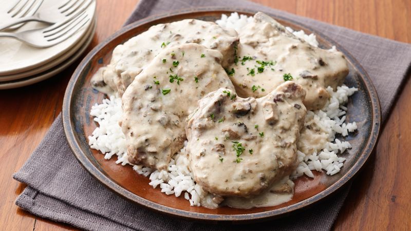 crockpot porkchops and rice