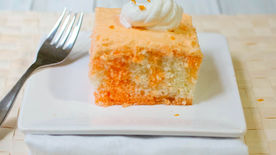 Orange Cream Poke Cake