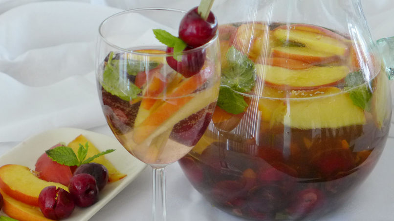 Cherry Nectarine Sangria