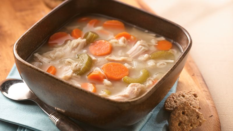 Soupe maison à la dinde 