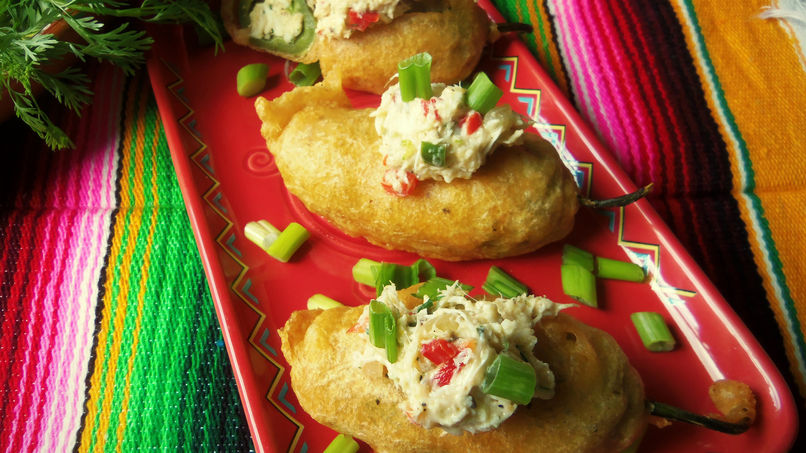 Jalapeños Rebozados en Cerveza Rellenos de Cangrejo