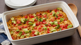 Cheesy Chicken Tortilla Casserole
