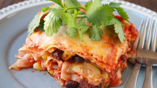 Southwest Sausage and Veggie Lasagna image