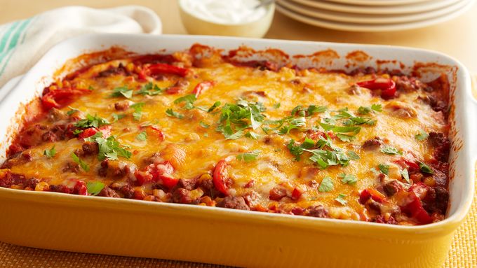Beef Tortilla Taco Casserole