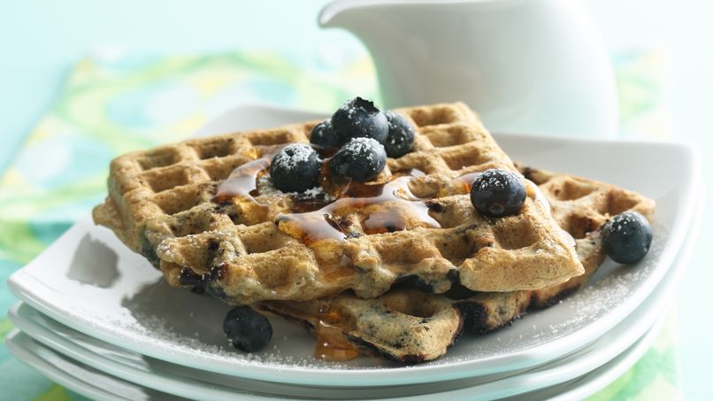 Whole Grain Blueberry Waffles