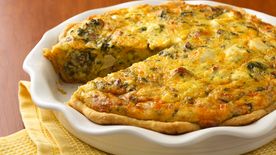 Chicken-Asiago-Spinach Quiche