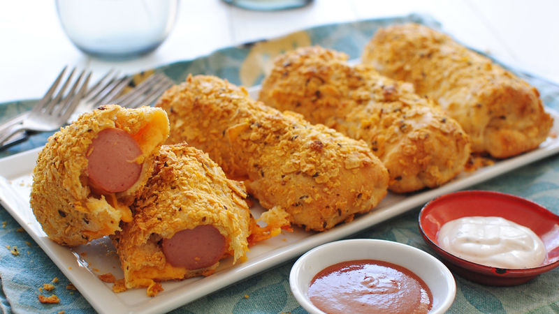 Crunchy Nacho Crescent Dogs