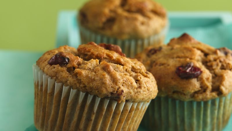 Banana-Cranberry Spice Muffins