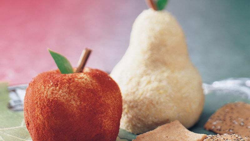 Fruit-Shaped Cheese Balls