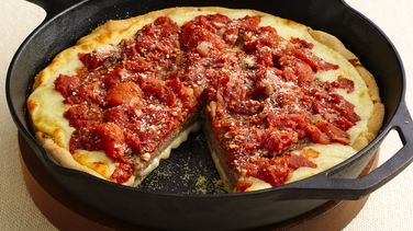 Deep-Dish Sausage Patty Pizza