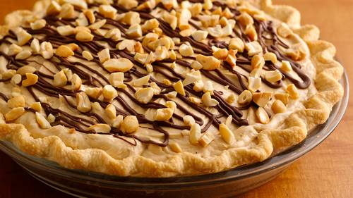 Creamy Cashew Turtle Pie-image