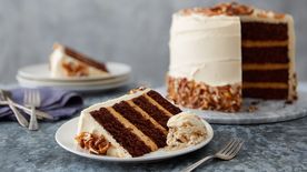 Sky-High Salted Caramel Chocolate Layer Cake 