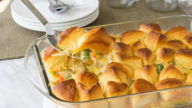 Chicken Pot Pie Bubble Up Bake Recipe Pillsbury Com