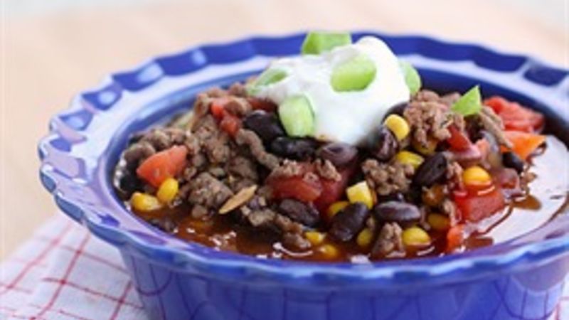 Healthy Spicy Beef and Bean Chili