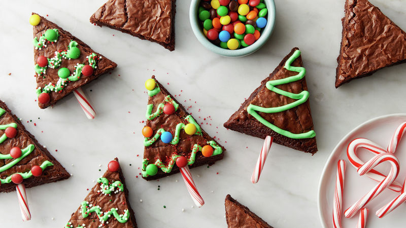 Holiday Tree Brownies | 17 Christmas Brownie Recipes You Can Give As Presents